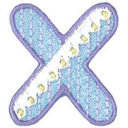 Motif thermocollant Milward La lettre X