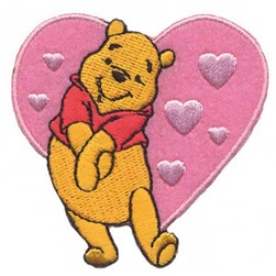 Motif thermocollant Milward Winnie un cœur plein d'amour