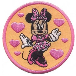 Motif thermocollant Milward Minnie et les coeurs