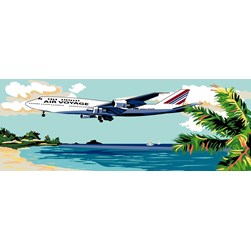 Canevas Luc Création L'avion de l'île