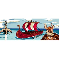 Canevas Luc Création Viking accostant