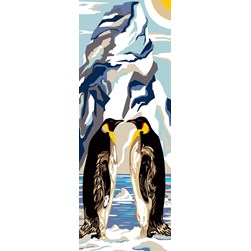 Canevas Luc Création Deux pingouins amis