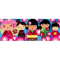 Canevas Luc Création Kokeshis du monde