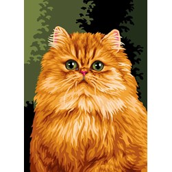 Canevas Luc Création Chat persan angora roux