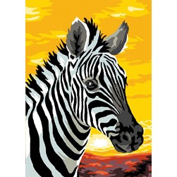 Canevas Luc Création Zèbre caressé par les rayons du soleil