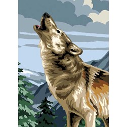 Canevas Luc Création Le hurlement du loup
