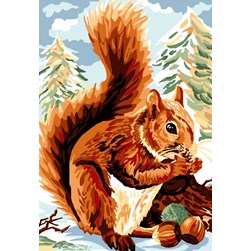 Canevas Luc Création Ecureuil montagnard gourmand