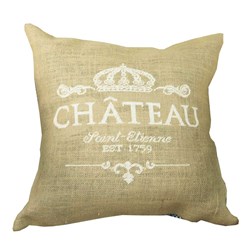 Coussin broderie Point de Croix Anette Eriksson Chateau blanc