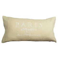 Coussin broderie Point de Croix Anette Eriksson Paris- Blanc