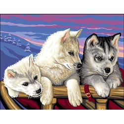 Canevas Rafael Angelot Les trois bébés yusky