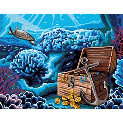 Canevas Rafael Angelot L'ancre et le trésor du lagon