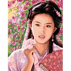 Canevas Rafael Angelot La grâce de l'Asie