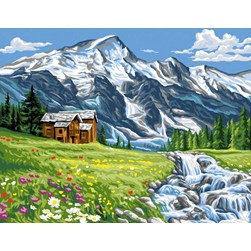 Canevas Rafael Angelot Paysage pur de montagne