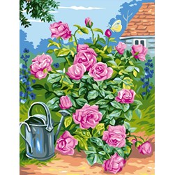 Canevas Rafael Angelot Joli rosier du jardin