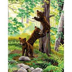 Canevas Luc Création Oursons grimpeurs