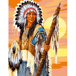 Canevas Luc Création Le chef indien