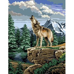 Canevas Luc Création Le cri du loup
