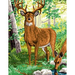 Canevas Luc Création Le cerf des bois