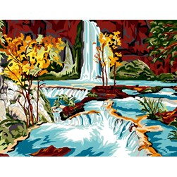 Canevas Luc Création Cascade paradisiaque