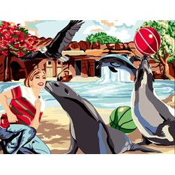 Canevas Luc Création Le spectacle des otaries