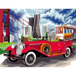 Canevas Luc Création L'auto de San Francisco