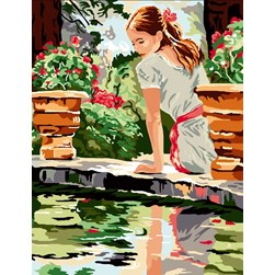 Canevas Luc Création Mon reflet dans l'eau