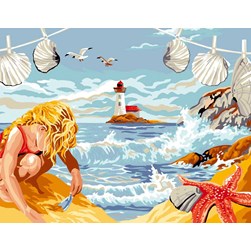 Canevas Luc Création Les coquillages de la plage