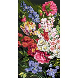 Canevas Rafael Angelot Bouquet couleur estivale