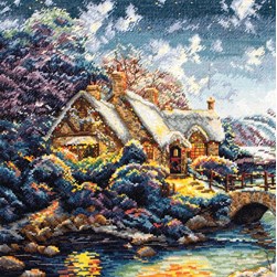 kit Point de croix Maia Clair de lune de noël