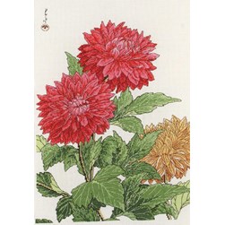 kit Point de croix Maia Les dalhias