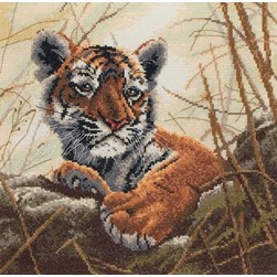 kit Point de croix Maia Lionceau pensif