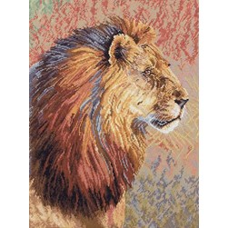 kit Point de croix Maia Le guerrier lion