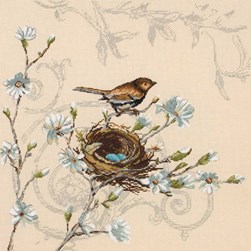 kit Point de croix Maia Troglodyte et Magnolia