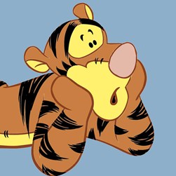 kit Canevas - Gros trous Royal Paris Tigrou surpris - Disney