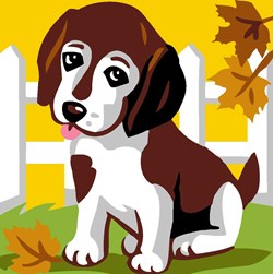 Petit chiot du jardin