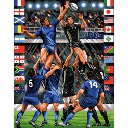 Canevas Rafael Angelot Match de rugby