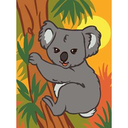 Koala grimpant