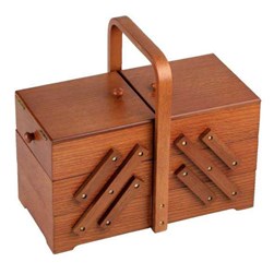 Travailleuse en bois Prym en chêne foncé