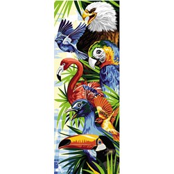 Canevas Margot Le pêle-mêle des oiseaux