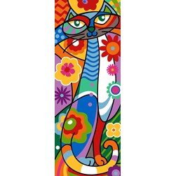 Canevas Margot Chatte multicolore