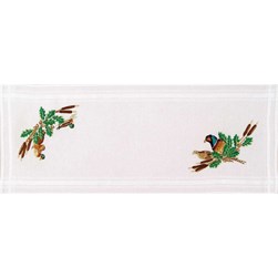 kit Chemin de Table - Broderie Traditionnelle Royal Paris Les faisans et les canards