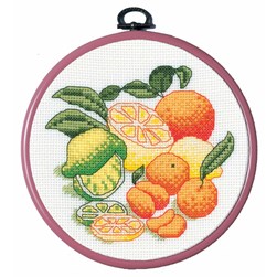 kit Point de croix Royal Paris Fraîcheur agrumes