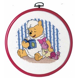 kit Point de croix Royal Paris La lecture de Winnie et Porcinet