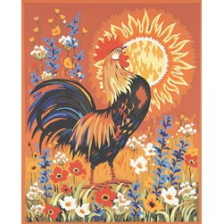 Canevas Luc Création Coq chantecler