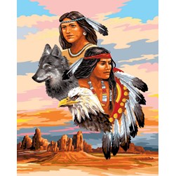 Canevas Luc Création Les esprits indiens