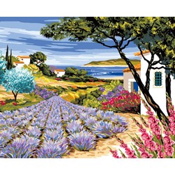 Canevas Luc Création Lavandins du bord de mer