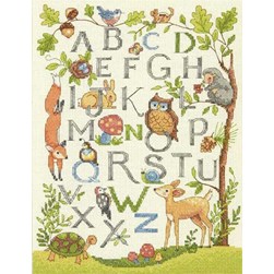 kit Point de croix Dimensions Alphabet de la forêt