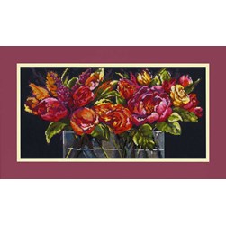 kit Point de croix Dimensions Fleurs d'espoir