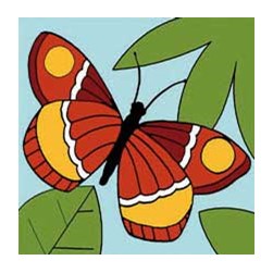 kit Canevas - Gros trous SEG Papillon