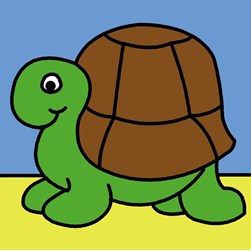 kit Canevas - Gros trous SEG Tortue et sa maison